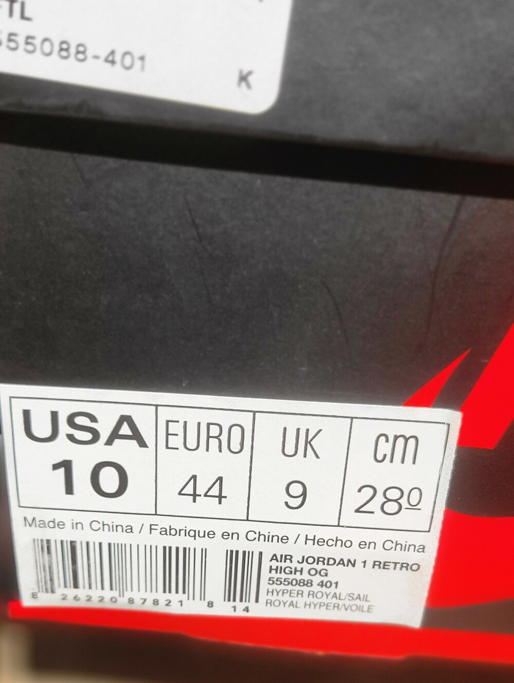 Jordan 1 High OG 'Hyper Royal' - Picture 8 of 8